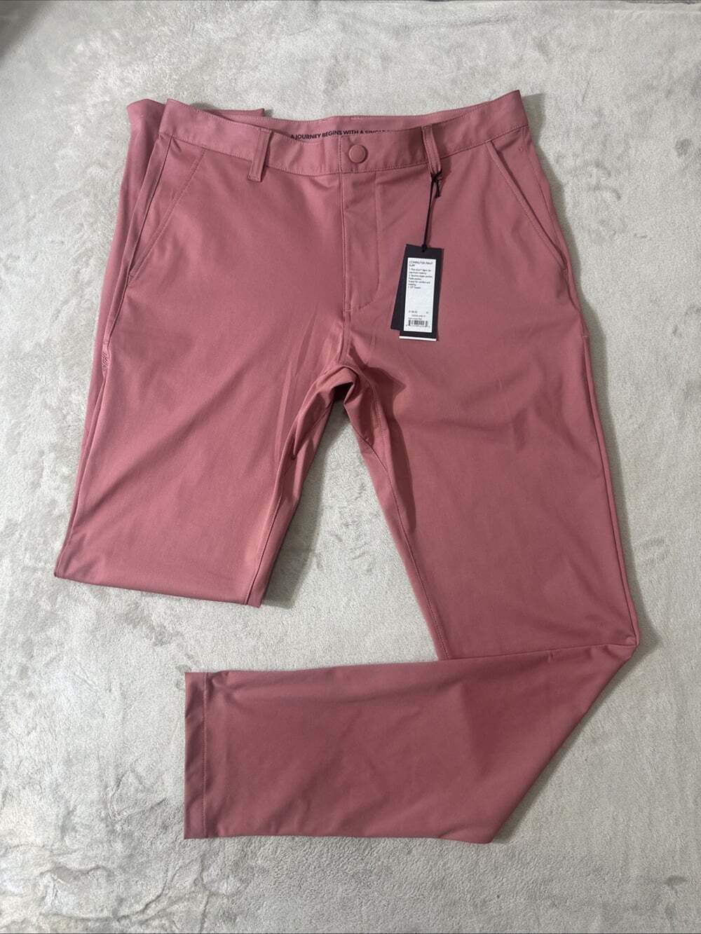 Rhone Commuter Pant Slim Mens 31x34 Nantucket Red Flex Knit Stretch NWT $138